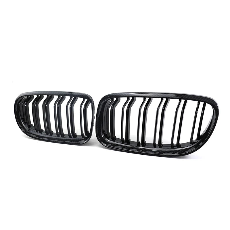 1 Pair Gloss/Matte Black M-Color Kidney Front Grille Auto Racing Grille for BMW E90 E91 LCI 325i 328i 335i 2009 2010 2011