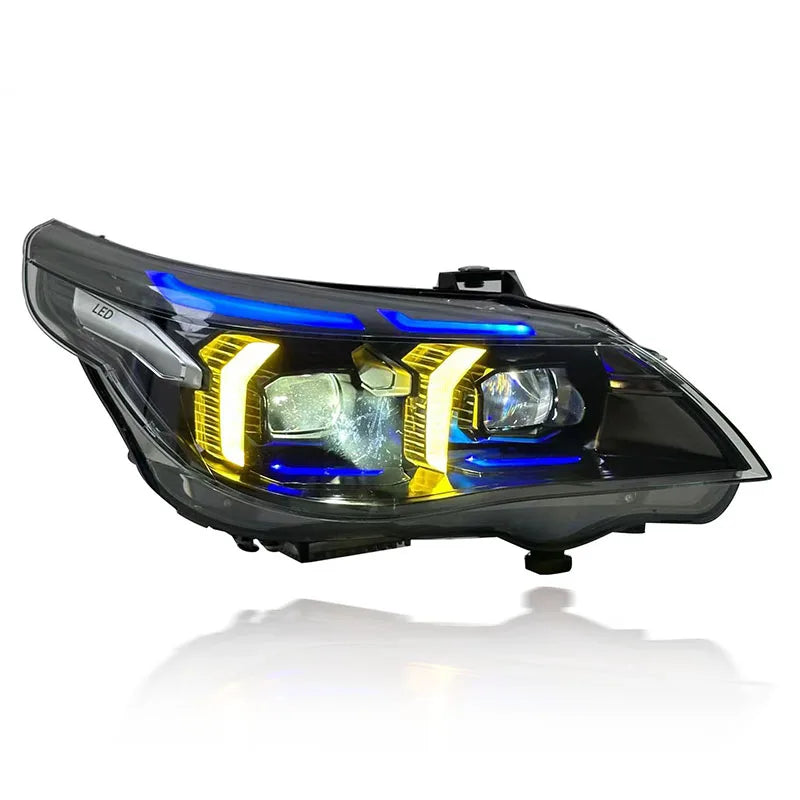 SJC Car Lighting Auto Accessories Headlamp for BMW 5 Series E60 Led Headlight 03-10 Upgrade Snake Eye Style Front Lamps