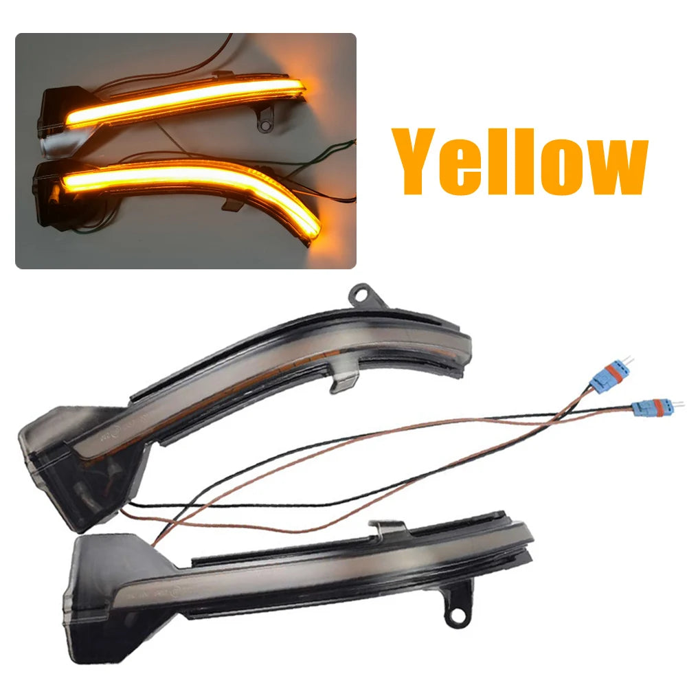 LED Dynamic Turn Signal Blinker Flowing Water Flashing Light For BMW 5 6 7 Series F10 F11 F07 F06 F12 F13 F01 F02