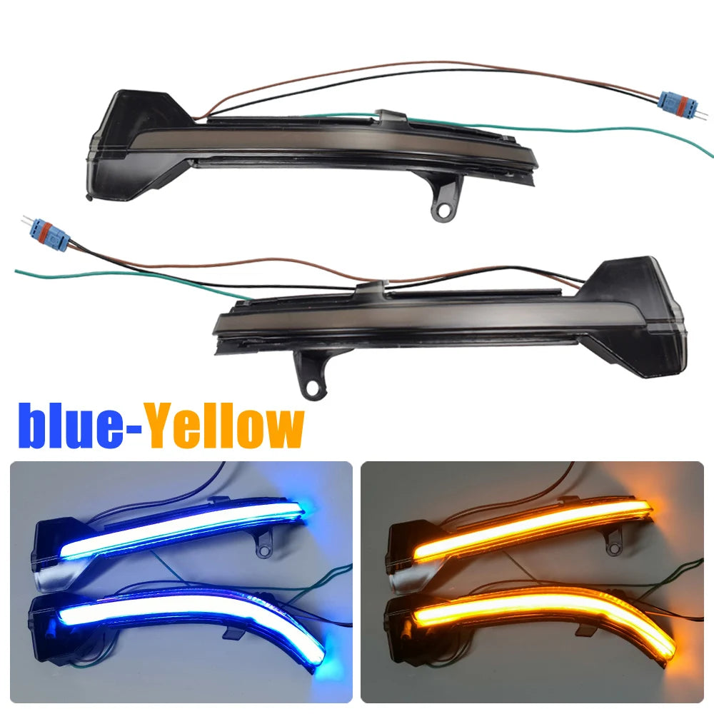 LED Dynamic Turn Signal Blinker Flowing Water Flashing Light For BMW 5 6 7 Series F10 F11 F07 F06 F12 F13 F01 F02