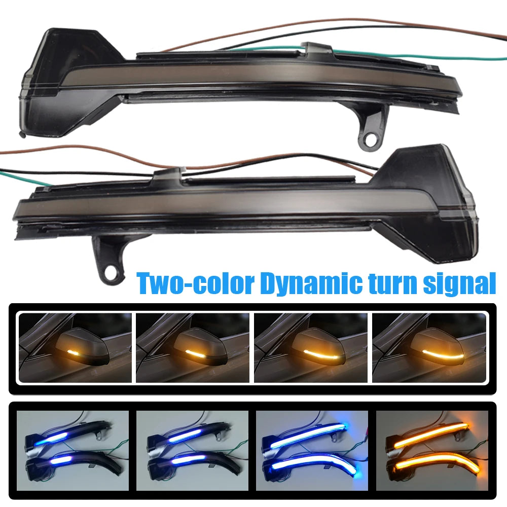 LED Dynamic Turn Signal Blinker Flowing Water Flashing Light For BMW 5 6 7 Series F10 F11 F07 F06 F12 F13 F01 F02