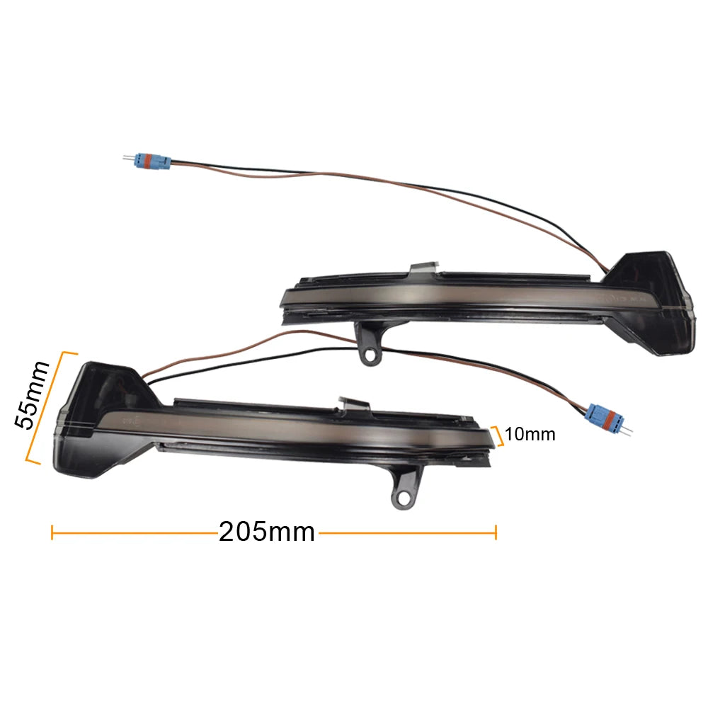 LED Dynamic Turn Signal Blinker Flowing Water Flashing Light For BMW 5 6 7 Series F10 F11 F07 F06 F12 F13 F01 F02