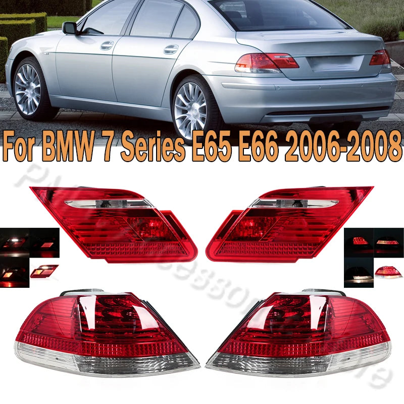 Car Taillight Assembly Brake Light Turn Signal Reversing Fog Lamp For BMW 7 Series E65 E66 2006-2008 63216937516 63216938517