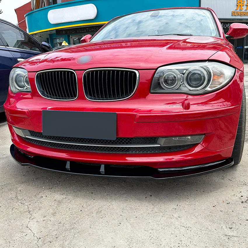 For BMW 1 Series E81 E82 E87 E88 LCI Model Car Front Bumper Lip Spoiler Spiltter Diffuser By ABS Body Kit 2005-2011