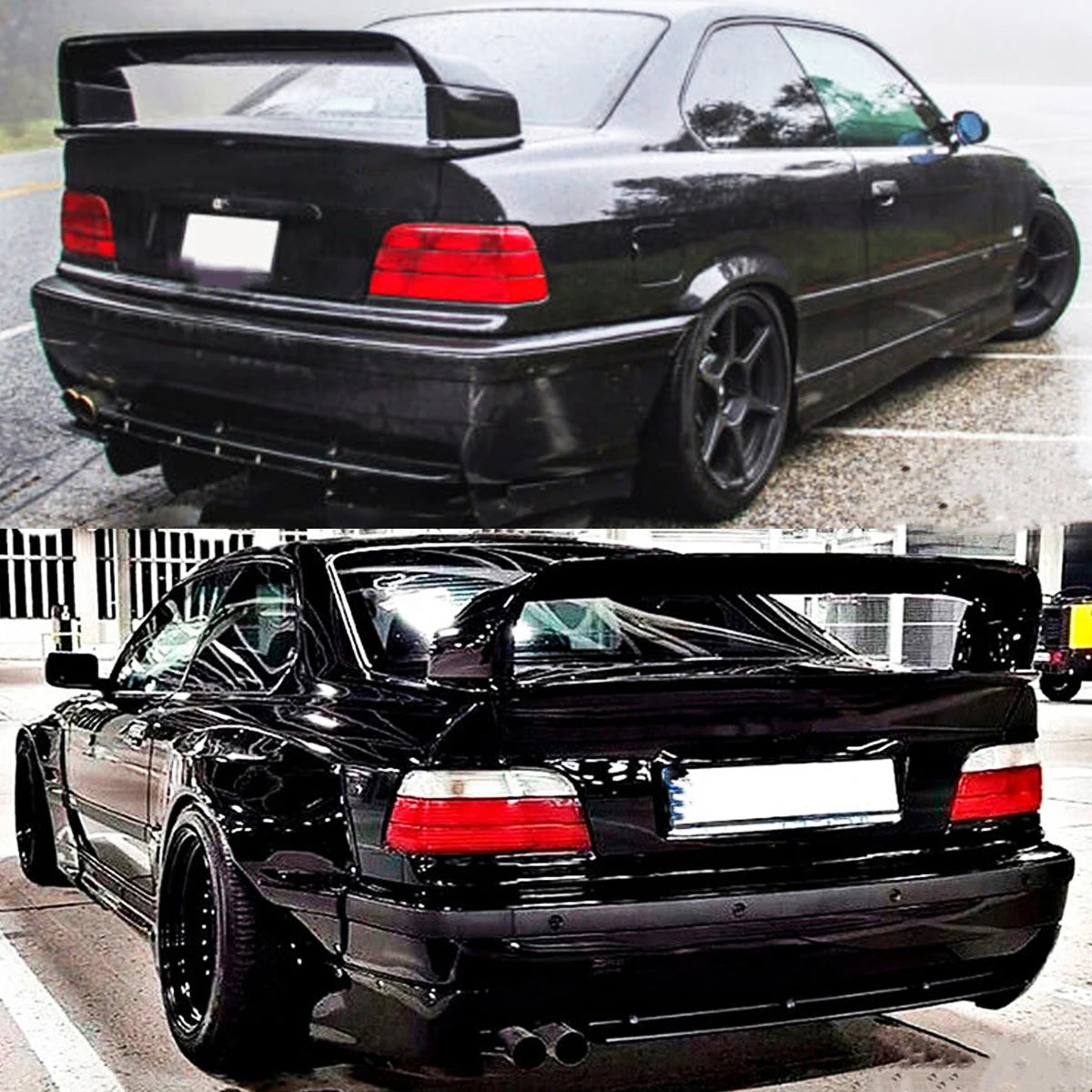 Gloss Black Rear Trunk Spoiler Wing For 1992-1998 BMW 3 Series E36 M3 LTW GT Style Rear Tail Wing Trunk Lip Spoiler