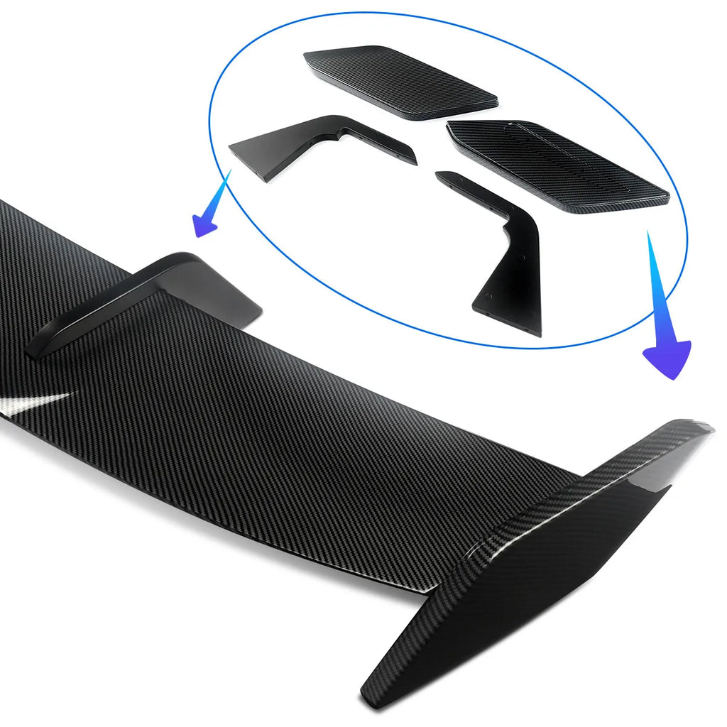Rear Trunk Roof Big Spoiler For BMW G80 M3 G82 M4 F10 F32 E92 2020 2021 2022 Carbon Fiber Look Rear Boot Trunk Spoiler Wing