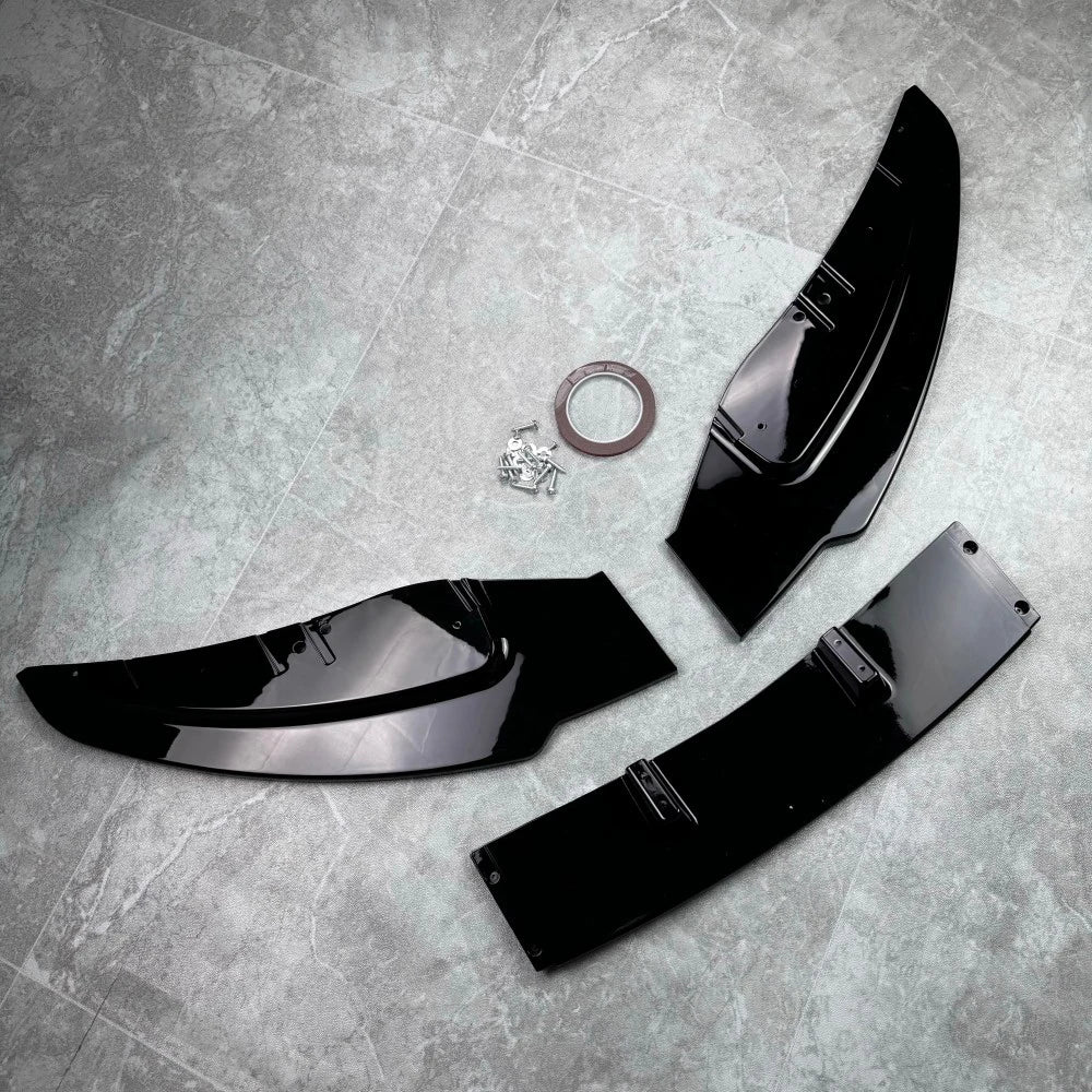 For BMW 1 Series E81 E82 E87 E88 LCI Standard Model 2004-2011 Car Front Bumper Lip Spoiler Spiltter Diffuser Body Kit ABS Gloss