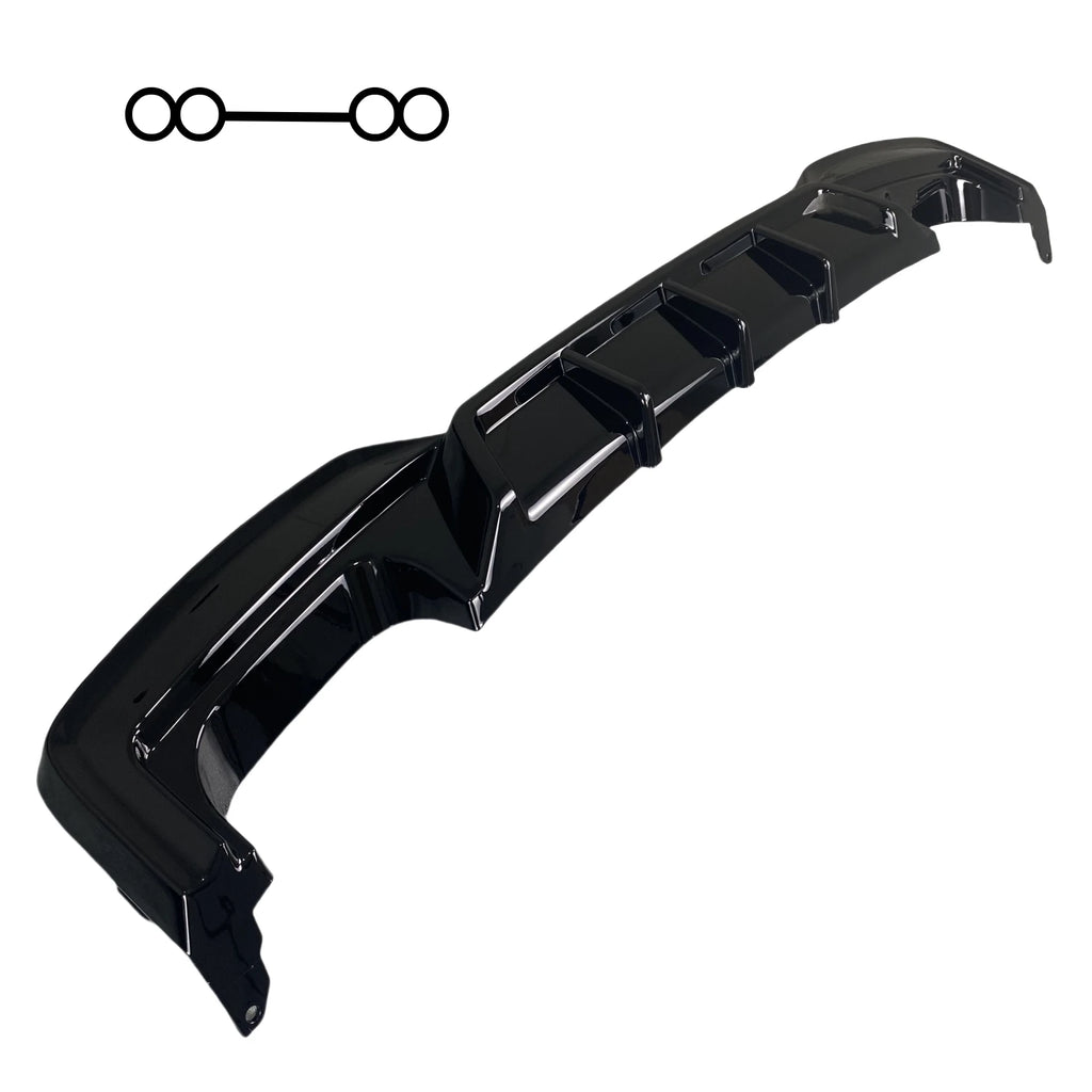 Gloss Black Car Rear  Bumper Diffuser Splitter For BMW 6 Series F06 F12 F13 640i 650i M Sport M6 2011-2018 Tuning Rear Valance