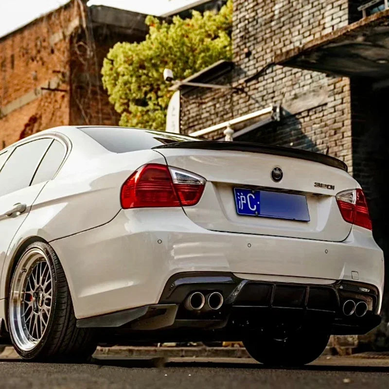 MP Style For BMW 3-Series E90 318i 320i 325i 2005-2012 Car Rear Trunk Lid Car Rear Wing Duck Tail Lip Spoiler Body Kits