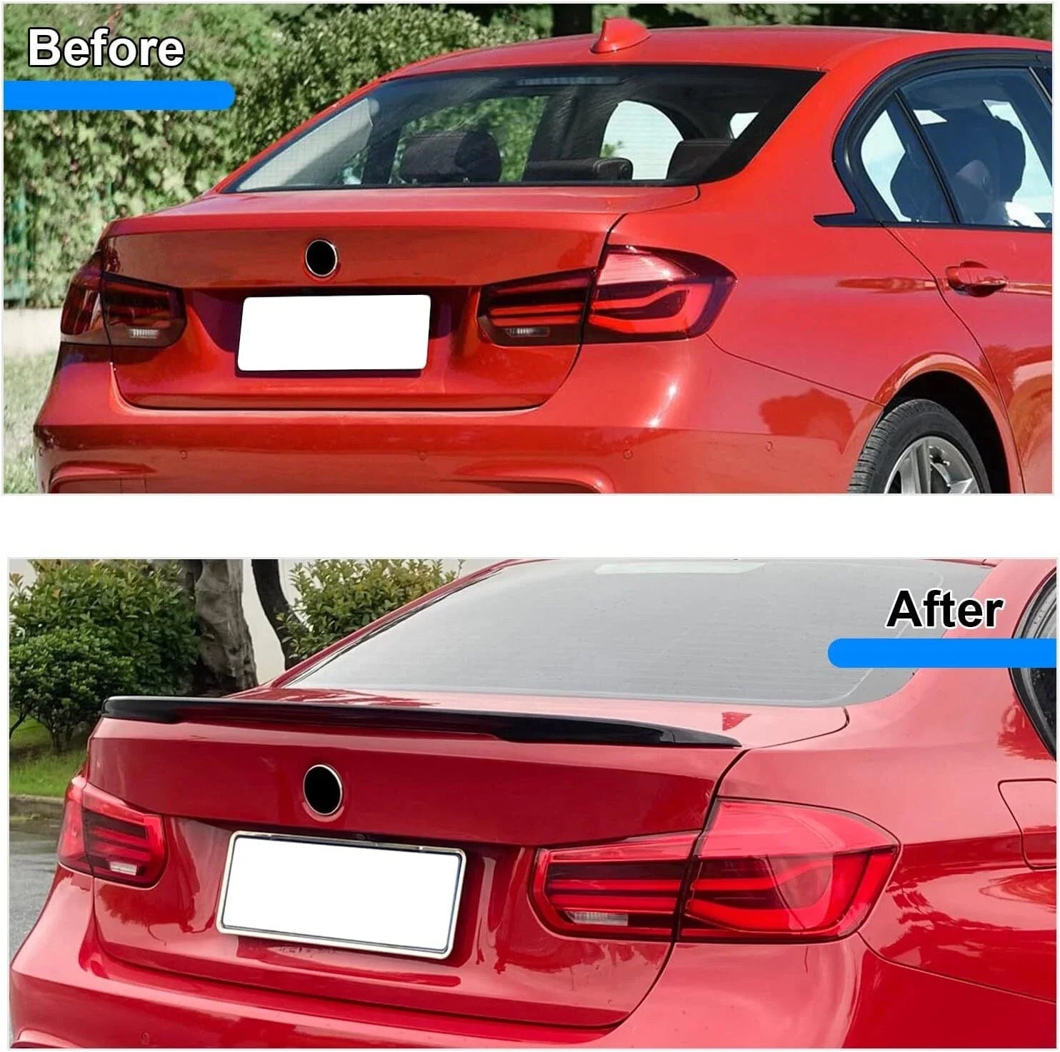 For BMW 3 Series F30 F80 Car Tail Spoiler 320i 340i 316d 330d M Performance 2012-2018 Gloss Black Rear Spoiler Boot Roof Wing