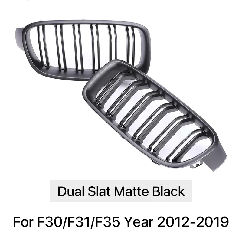 Front Refiting Racing Grille Carbon Fiber M Color Grill Kidney For BMW 3 Series F30 F31 F35 2012-2019 320i 328i 330i Accessories
