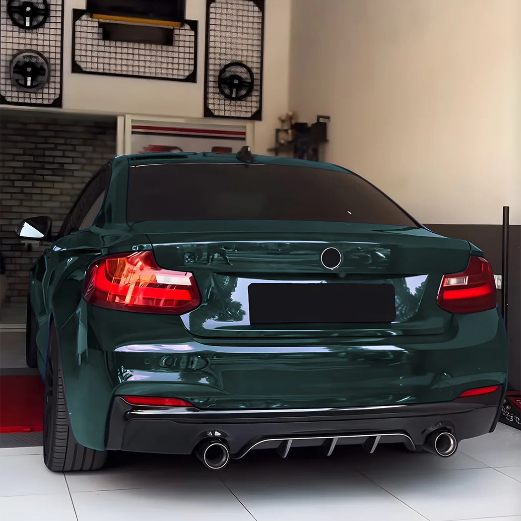 F22 F23 M sport Car Rear Bumper Dual Lip Splitters Spoiler Kits Lower Diffuser Lip For BMW 220i 228i 230i 235i 2 Doors 2014-2020