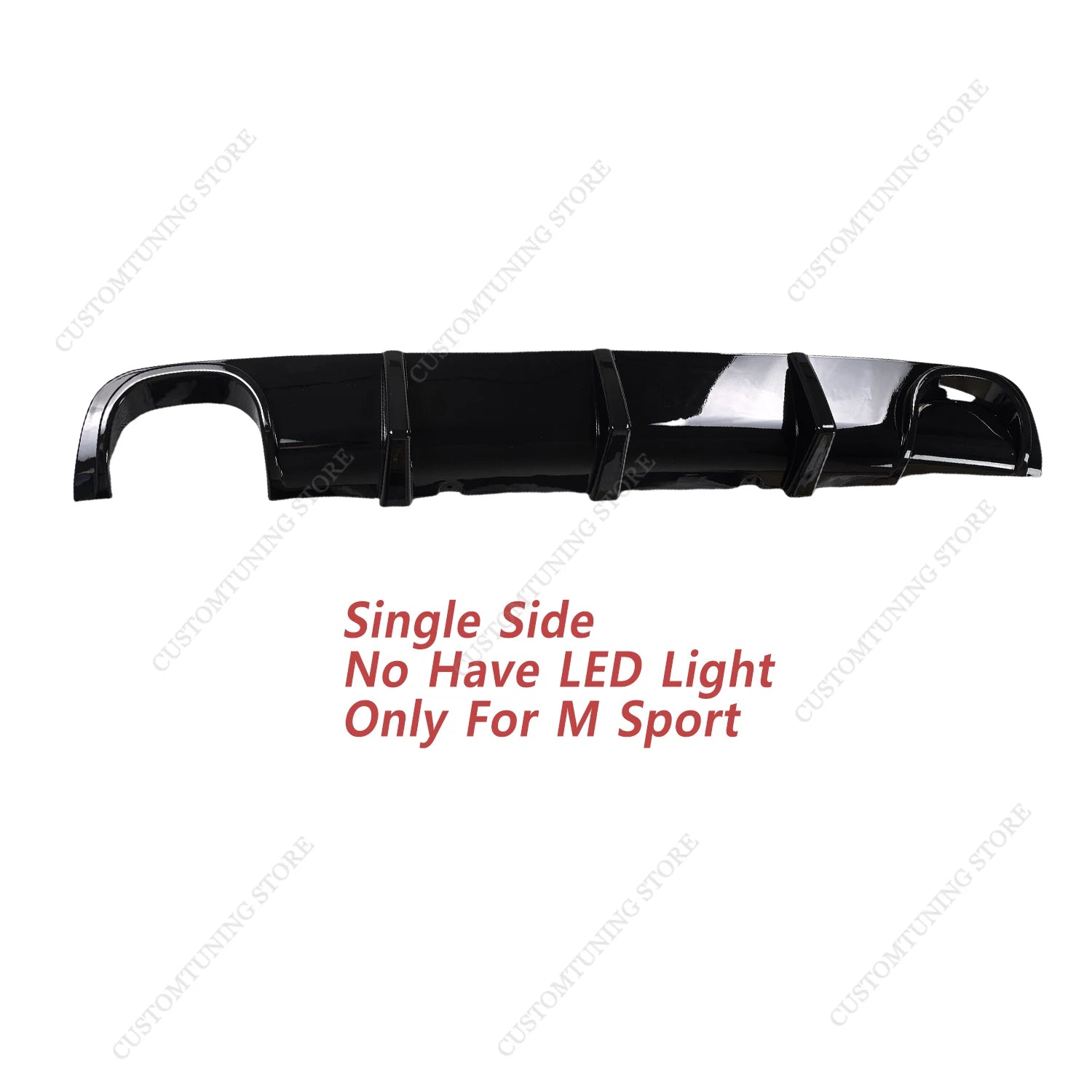 For Bmw E39 M-Tech Maxton Style Gloss Black Rear Bumper Diffuser 520i 523i 530i 540i M Sport 1998-2003 OEM Replace Bodykits