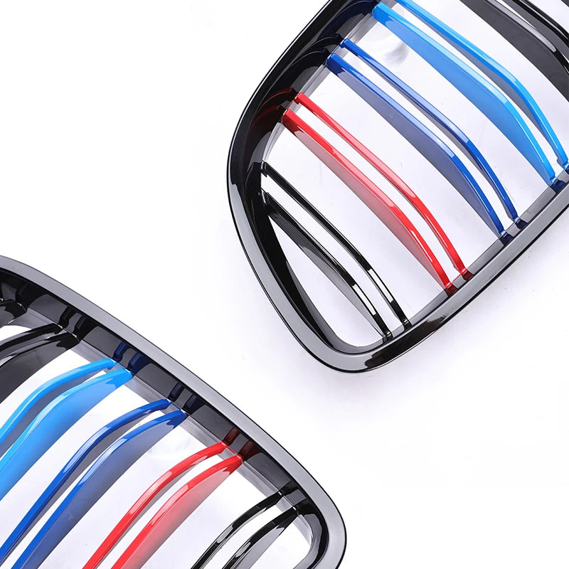 Kidney Grill Grille For BMW 5 Series Gran Turismo GT F07 2009-2017 M Color Chrome Carbon Fiber Pattern Racing Style 535i GT