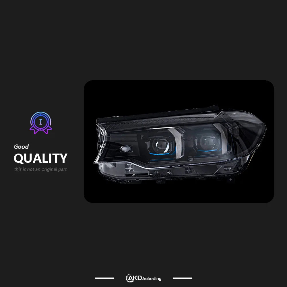 AKD Car Lights for BMW G30 LED Headlight Projector Lens 2017-2020 525i 530i 535i G38 F90 Head Lamp DRL Signal Auto Accessories