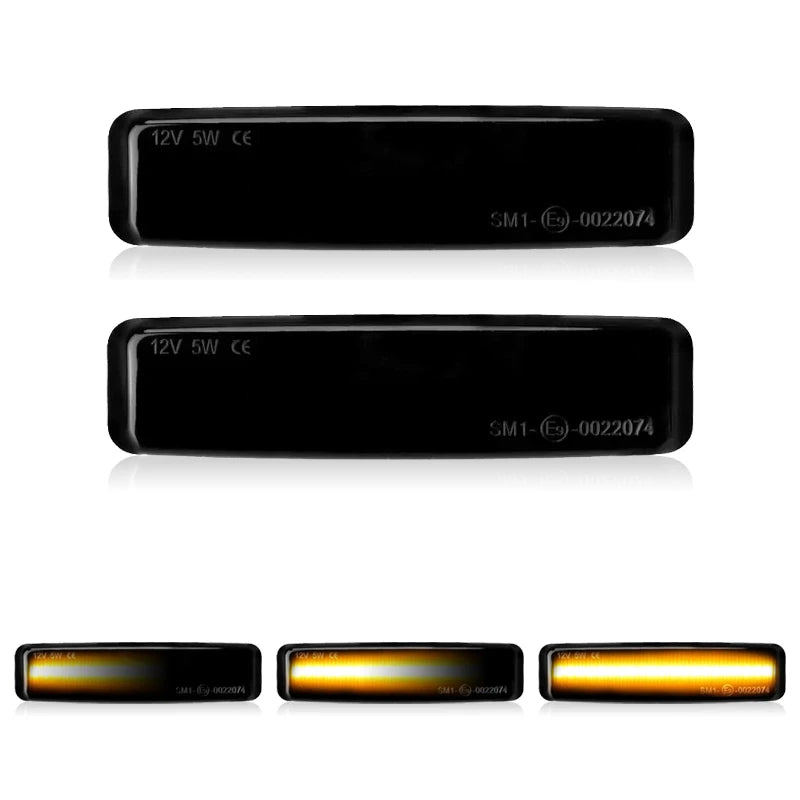 For BMW 5-Series E39 520i 520d 523i 525d 525i 525tds 528i 530d 530i 540i 540iP M5 LED Side Marker Lamp Amber Fender Turn Signal