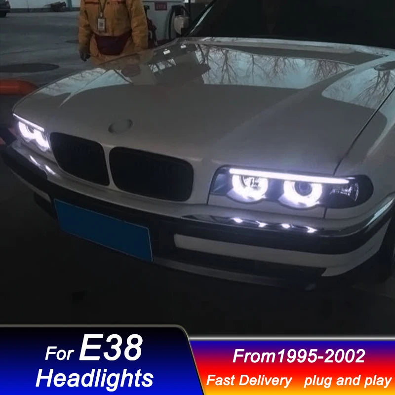 Car styling Headlights for BMW 7 series E38 1995-2002 full LED DRL Dynamic Signal Head Lamp Bi Xenon Beam Headlamp Accembly