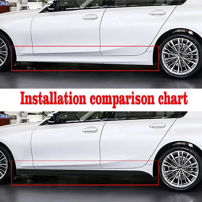 For BMW 7 Series E23 E32 E38 E65 E66 E68 F01 F02 F03 F04 G11 G12 Car Door Body DIY Stripe Side Skirt Vinyl protect Trim Stickers