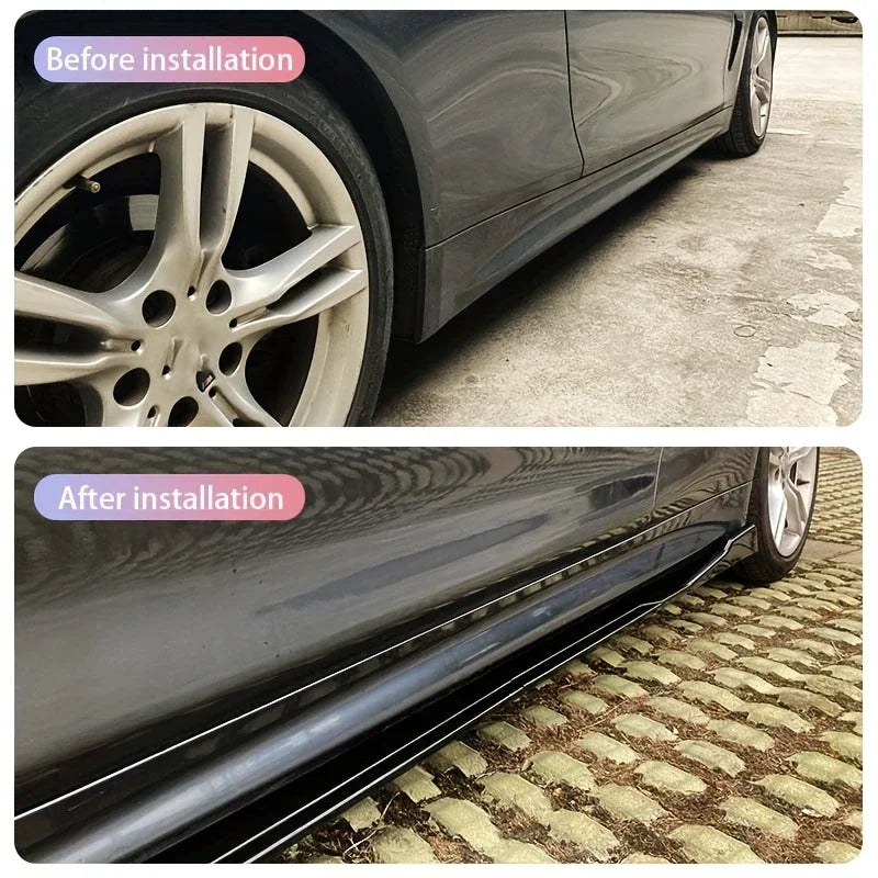For BMW Accessories 3 Series E46 E36 99-06 Car Side Skirt Extensions Rocker Panels Side Trim Spoiler Factory Outlet Gloss Black