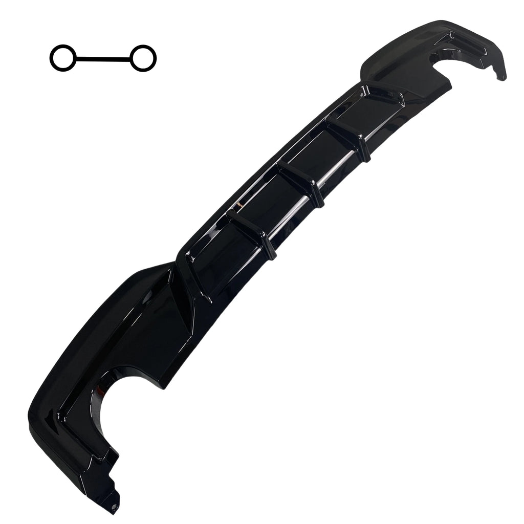 Gloss Black Car Rear  Bumper Diffuser Splitter For BMW 6 Series F06 F12 F13 640i 650i M Sport M6 2011-2018 Tuning Rear Valance