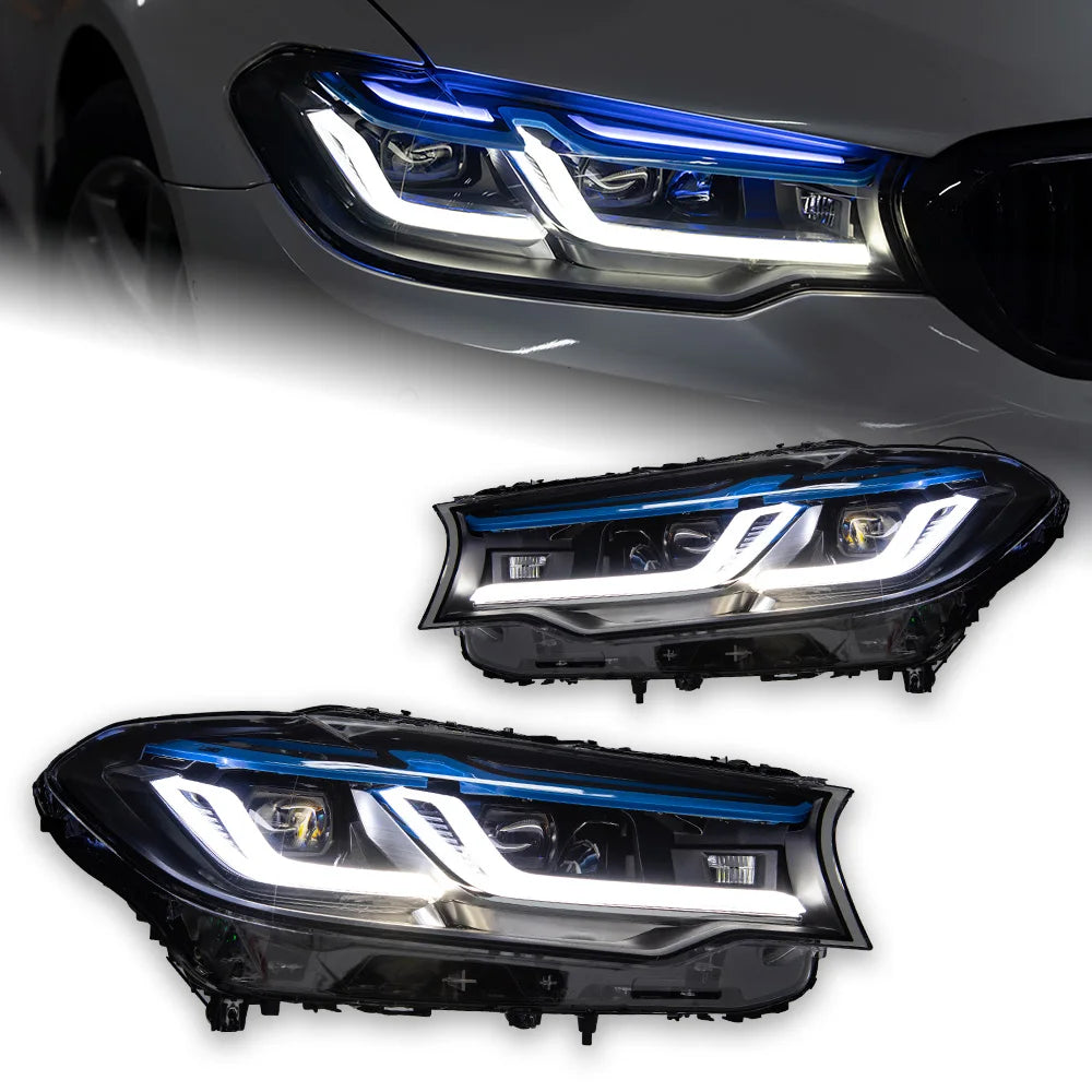 AKD Car Lights for BMW G30 LED Headlight Projector Lens 2017-2020 525i 530i 535i F90 G38 Head Lamp DRL Signal Auto Accessories