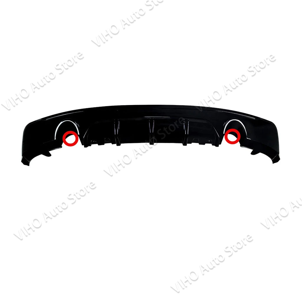 F22 F23 M sport Car Rear Bumper Dual Lip Splitters Spoiler Kits Lower Diffuser Lip For BMW 220i 228i 230i 235i 2 Doors 2014-2020