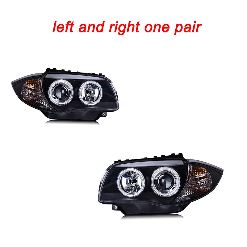 Hot Car Headlights For BMW 1 series E87 04-11 EMARK DOT style LED Headlamp Assembly Upgrade Projector Lens Accessories Kit