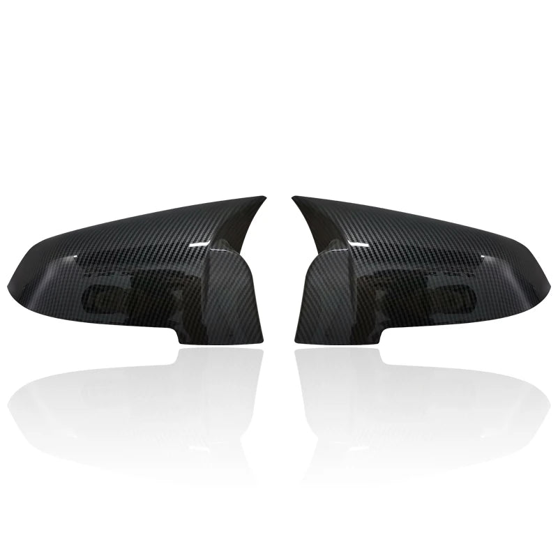 Carbon Fiber Look Black car Rearview Side Mirror cover Caps for BMW 5 6 7 Series F10 F11 F18 F07 F12 F13 F06 F01 F02 LCI