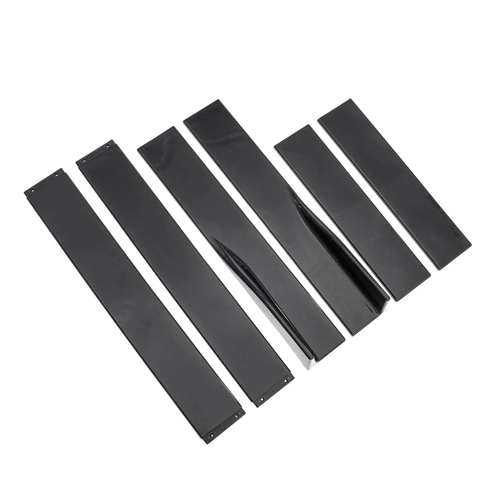 2.2m Glossy Black Universal Car Side Skirt Winglet Extensions Rocker Splitters For BMW F30 F80 F82 M4 F32 F36 E90 E92 F10
