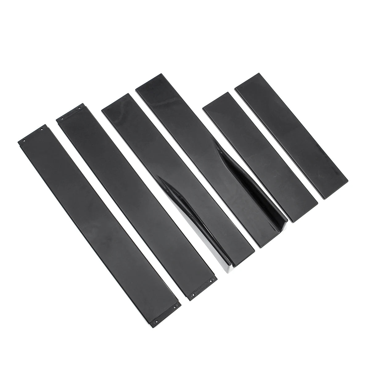 2.2m Glossy Black Universal Car Side Skirt Winglet Extensions Rocker Splitters For BMW F30 F80 F82 M4 F32 F36 E90 E92 F10