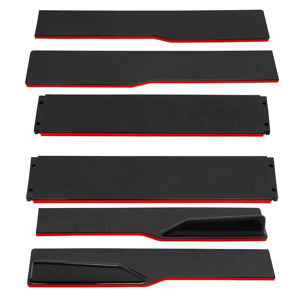 New 2m/2.2m Universal Side Skirts Rocker Diffuser Extension Rocker Panels Lip Splitters Bumper Carbon Black Side Skirt Spoiler