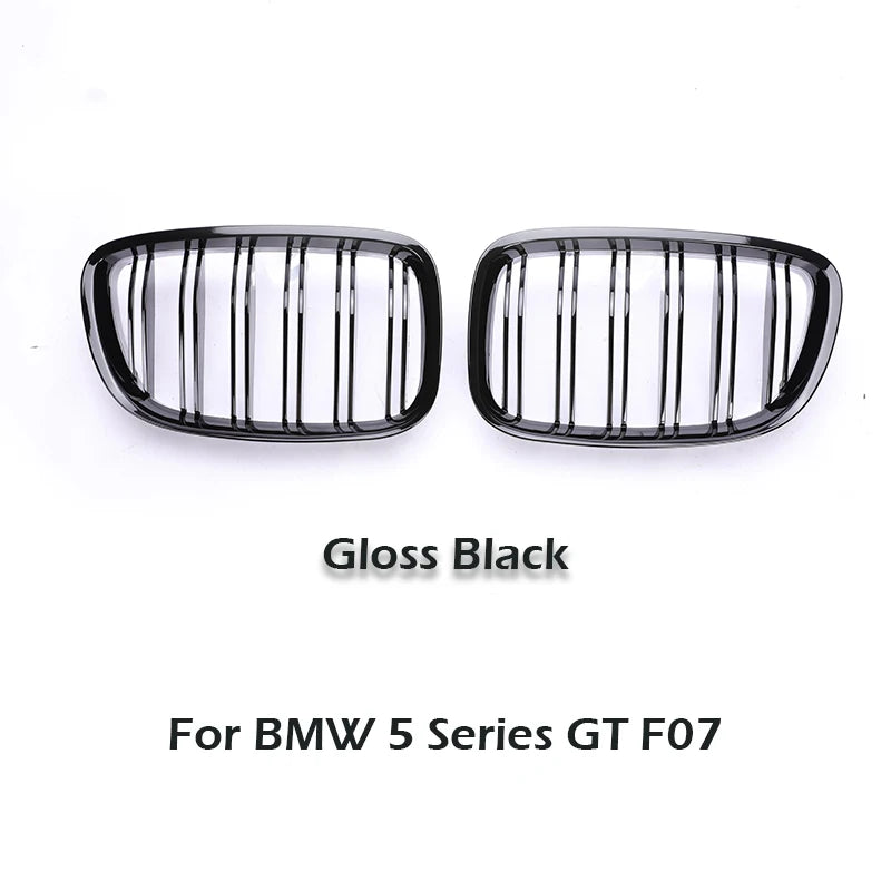 Kidney Grill Grille For BMW 5 Series Gran Turismo GT F07 2009-2017 M Color Chrome Carbon Fiber Pattern Racing Style 535i GT