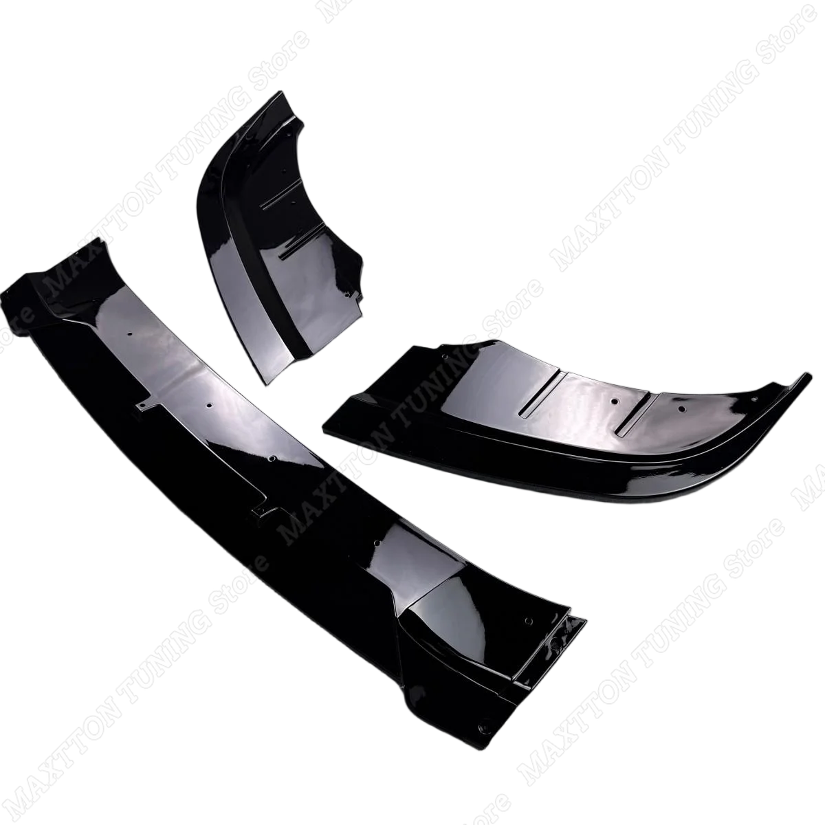 Gloss Black Car Front Bumper Spoiler Lip Splitter Deflector Exterior Diffuser Parts For BMW 5 Series GT F07 Standard 2009-2017