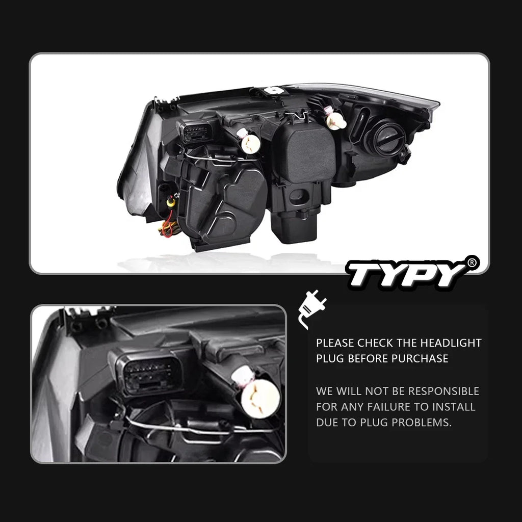 TYPY New LED Head Lamp Upgrade Modified For BMW 3 Series E90 Headlight 2005-2012 Dynamic Signal Head Lamp Auto Accessories