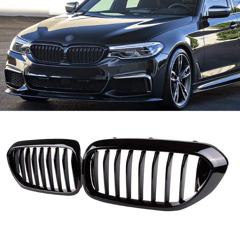 Front Kidney Grill For BMW 5 Series G30 G31 G38 2017~2020 525i Single Slat Kidney Grill Replacement Racing Front Bumper Grilles