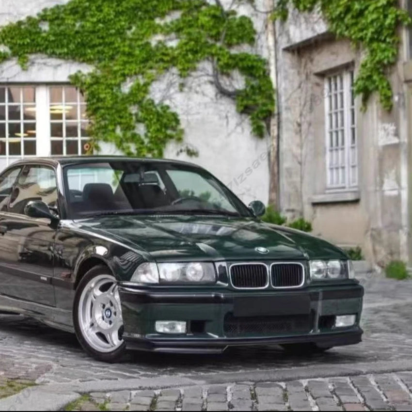 Car Front Bumper Spoiler Lip For BMW E36 M3 4-Door Sedan 2Door Coupe 1990-2002 Gloss Black Look Lower Diffuser Splitter Body Kit