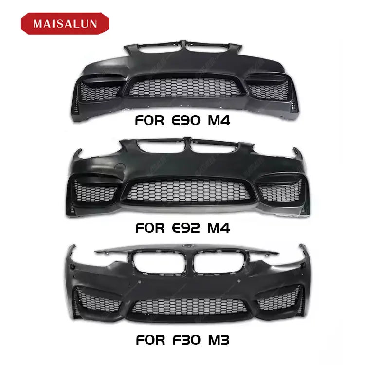 M3 M4 Style Front Bumper for BMW 3 Series F30 F35 E90 E92 2006-2017 PP Material Car Front Car Bumpers