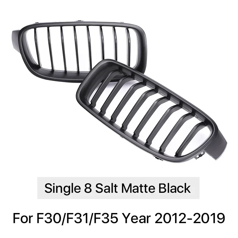 Front Refiting Racing Grille Carbon Fiber M Color Grill Kidney For BMW 3 Series F30 F31 F35 2012-2019 320i 328i 330i Accessories