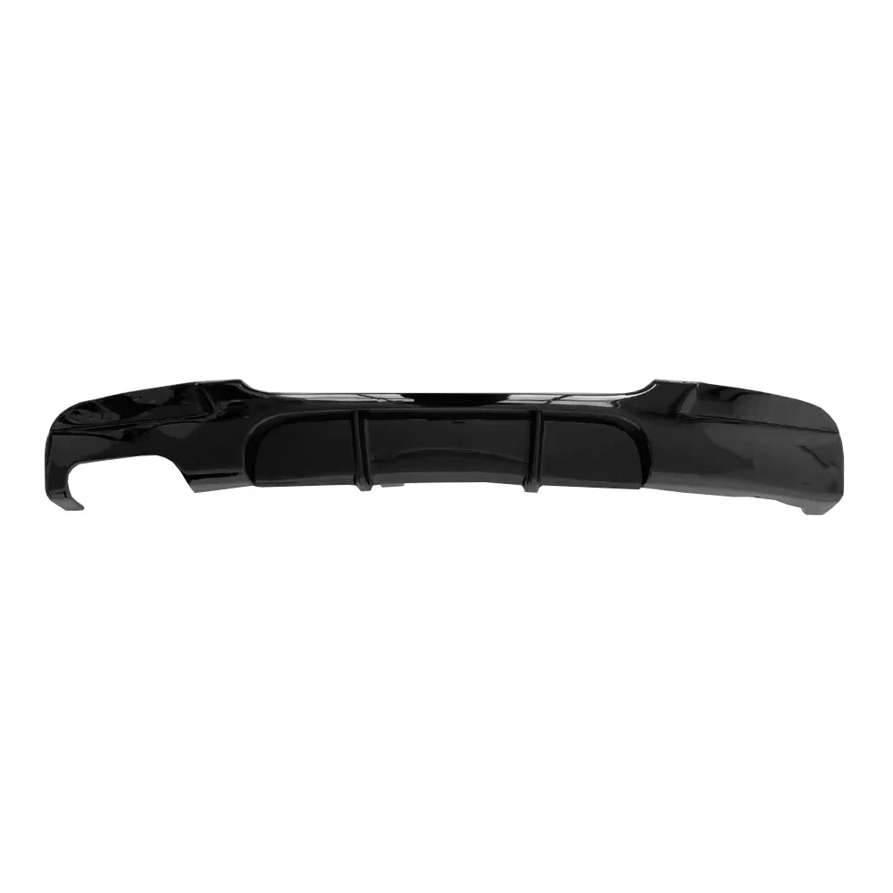 Rear Bumper Diffuser MP Style, Single Side Dual Outlet, Gloss Black, No Light, Fit for BMW 3 Series E90 E92 E93