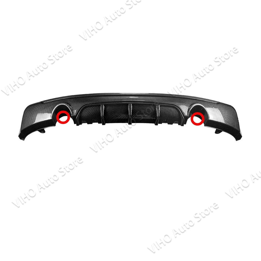F22 F23 M sport Car Rear Bumper Dual Lip Splitters Spoiler Kits Lower Diffuser Lip For BMW 220i 228i 230i 235i 2 Doors 2014-2020