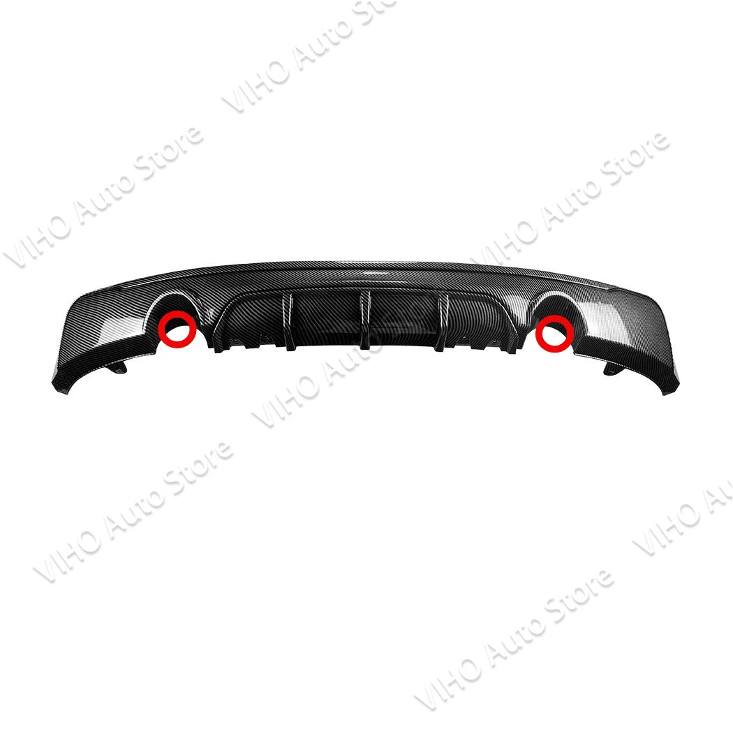 F22 F23 M sport Car Rear Bumper Dual Lip Splitters Spoiler Kits Lower Diffuser Lip For BMW 220i 228i 230i 235i 2 Doors 2014-2020