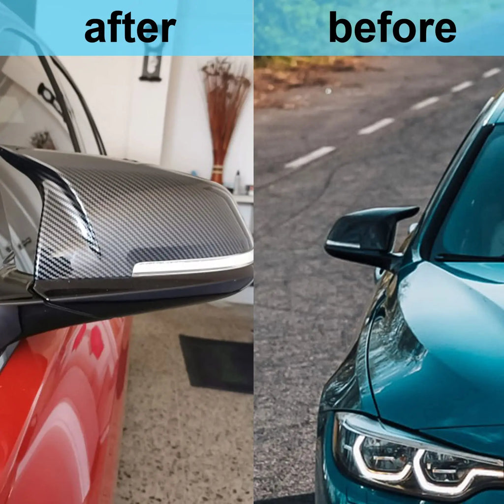For BMW 1 2 3 4 X Series Rear View Side Mirror Cover F20 F21 F22 F23 F30 F32 F36 X1 E84 F87 M2 Carbon fiber pattern Accessories