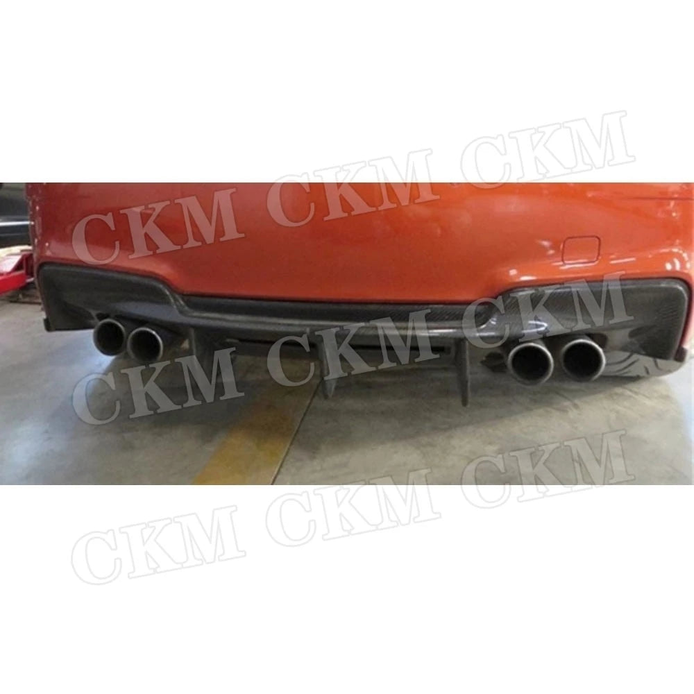 Carbon Fiber Rear Bumper Lip Diffuser Spoiler For BMW 1 Series E82 1M Base Coupe 2 Door 2011 FRP Bumper Protector Plate Body Kit