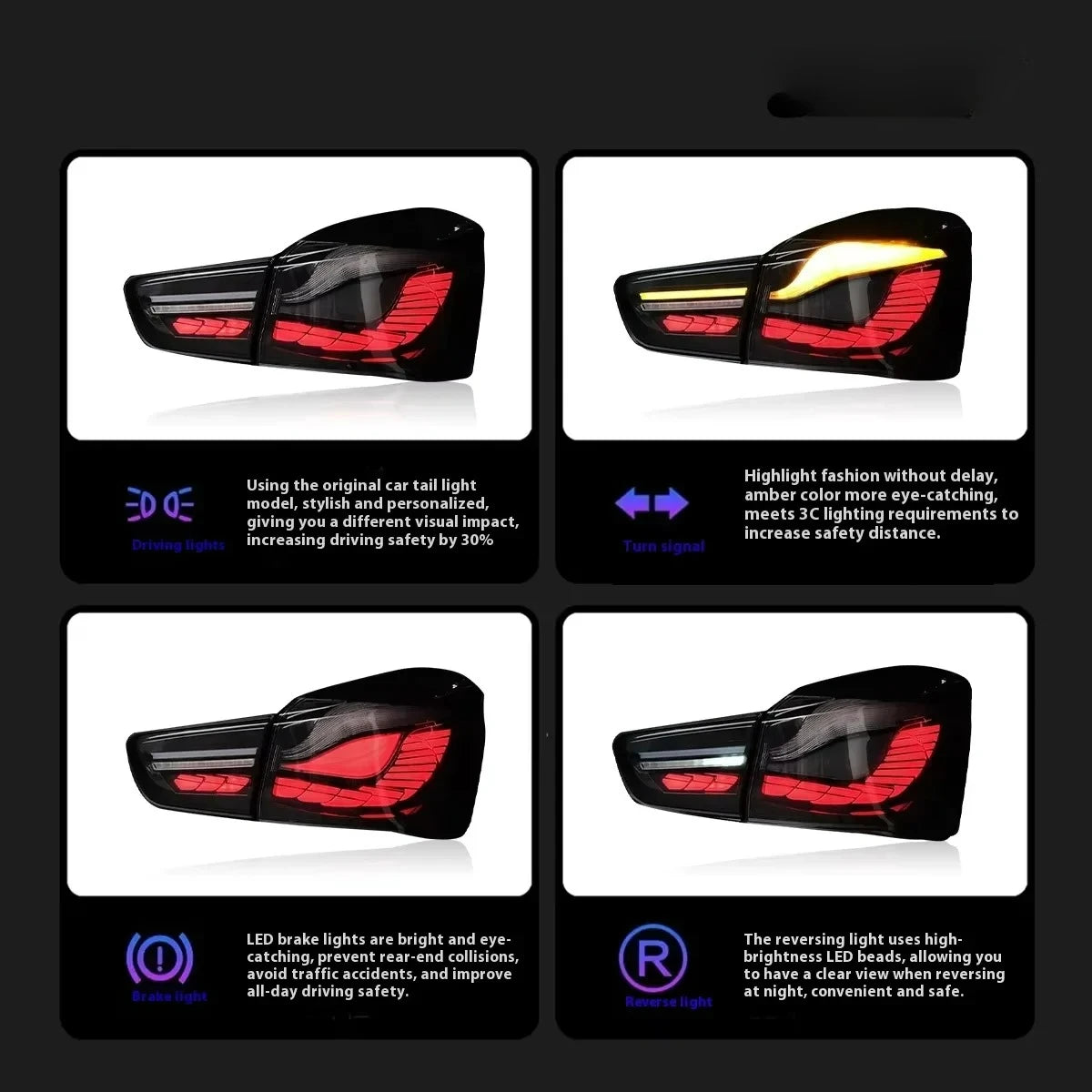 For BMW 1 Series Hatchback Tail Lamp Assembly Long Lin LED Rear Streamer Lamp Modified F20 F21 New Condition Voltage 2015-2018