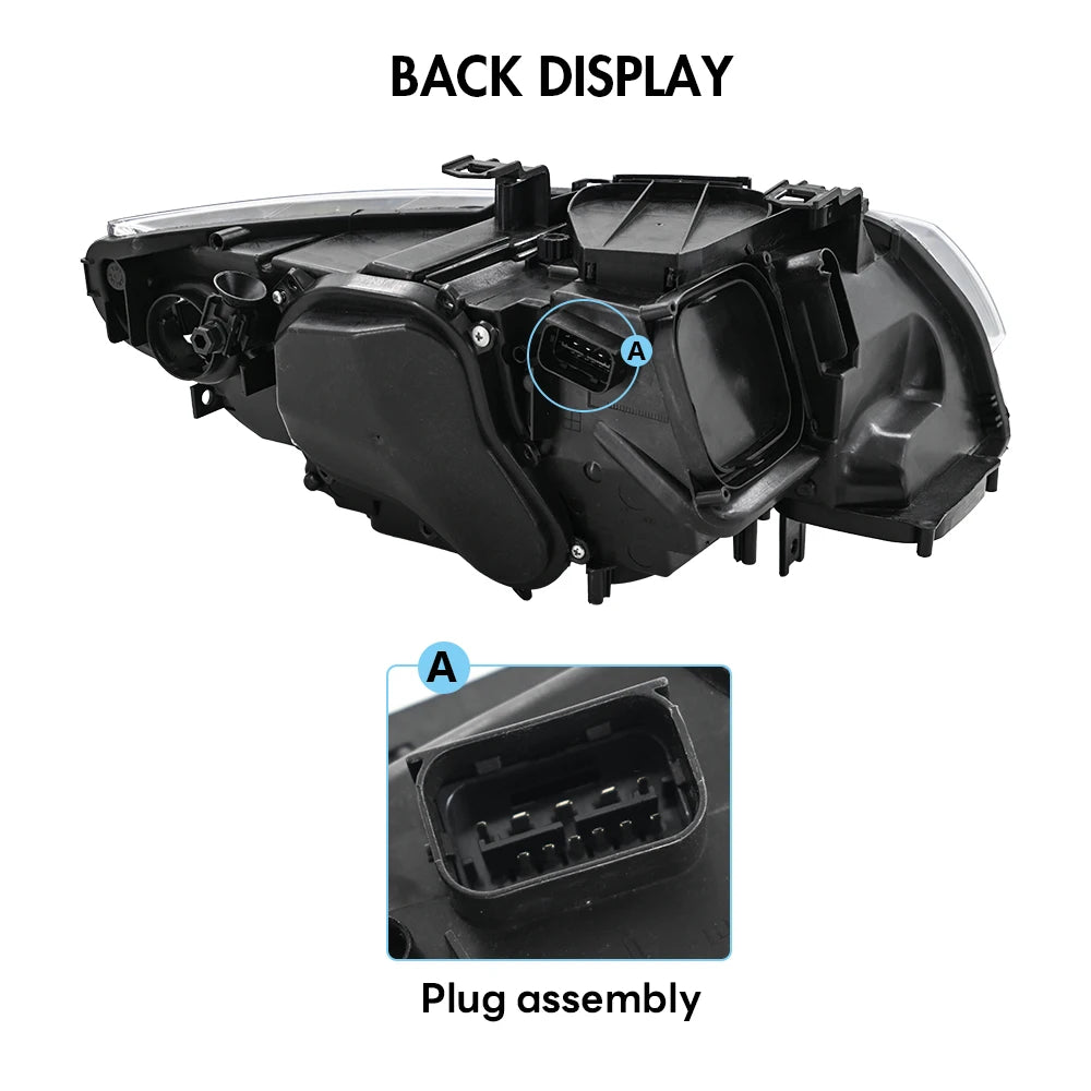 KuerLED Headlight Assembly For BMW 3 Series 2011 2012 2013 E92 E93 LCI 328i 325i 335i HID Xenon Lamp  Upgraded Front Light