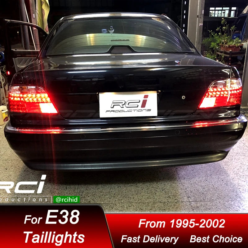 Car styling Tail Lights For BMW 7 series E38 740i 1995-2002 new style full LED Dynamic Turn Signal Light Tail Lamp Assembly