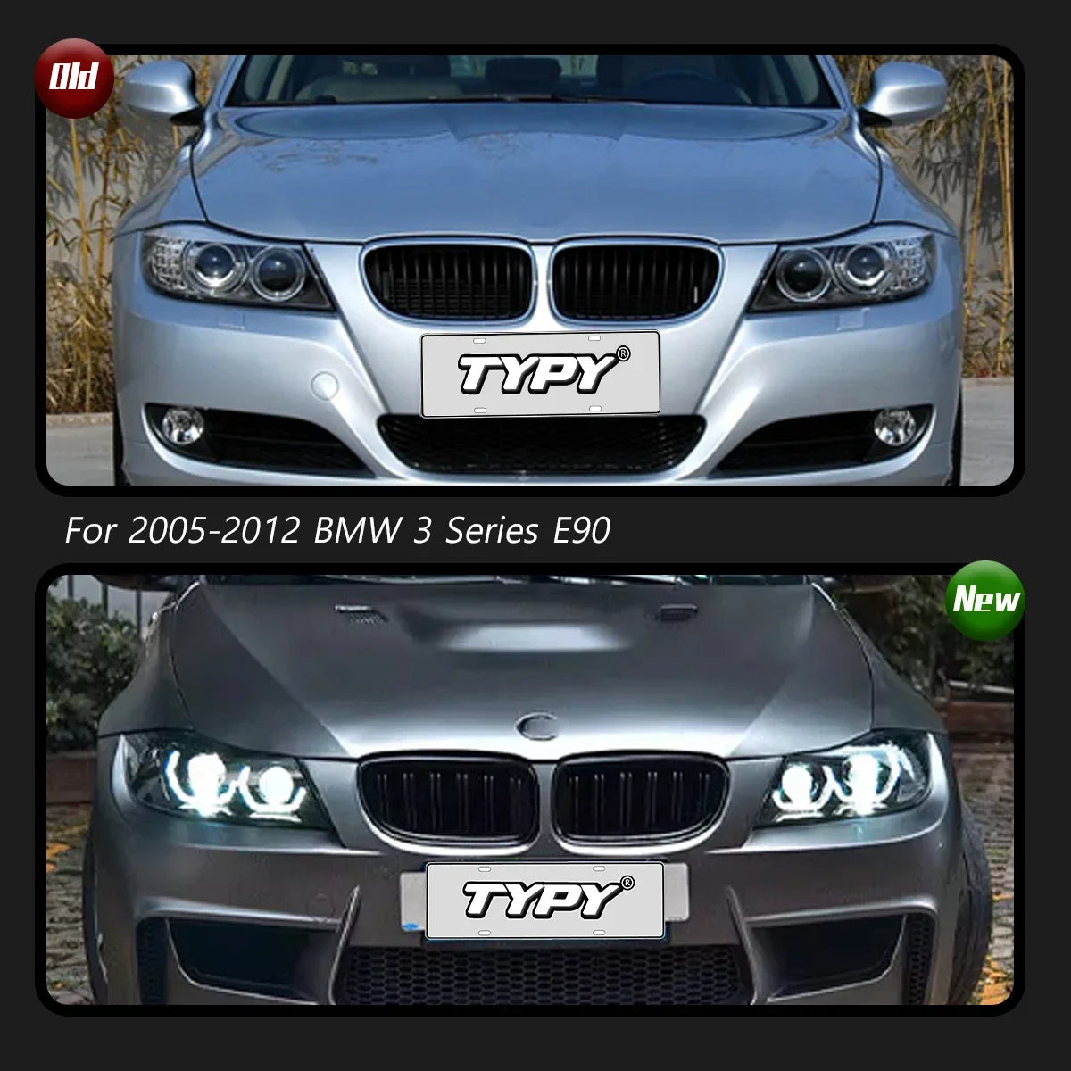 TYPY New LED Head Lamp Upgrade Modified For BMW 3 Series E90 Headlight 2005-2012 Dynamic Signal Head Lamp Auto Accessories
