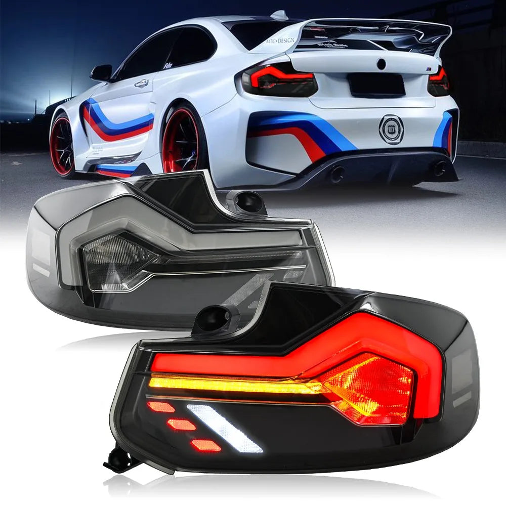 LED Tail Lights For BMW 2-Series F22 F23 M2 2-door 2014-2020 DRL Turn Signal Light Rear Lamp Animation Car Headlight Accessories