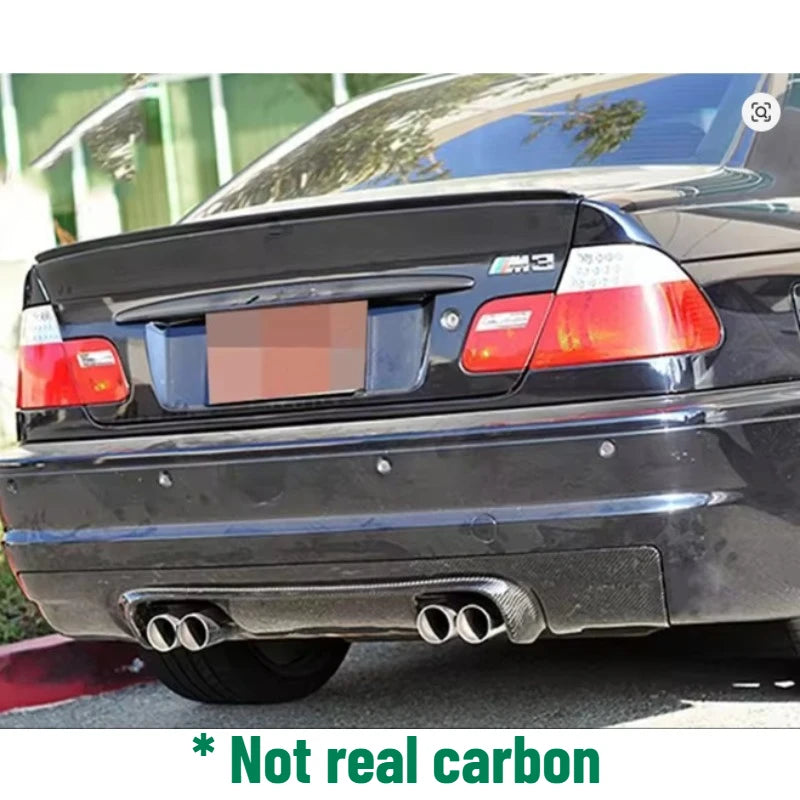 Rear Bumper Diffuser Lip For BMW E46 M3 2000-2006 COUPE 2 Door CSL Style Car Boot Bracket Splitter Spoiler Auto Accessories