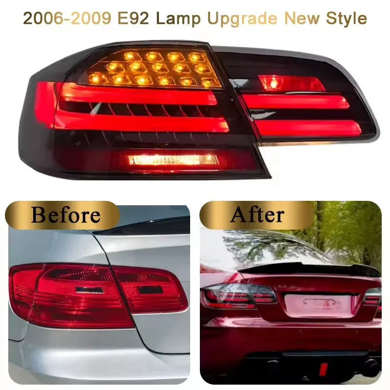Car LED Lamp Taillight  Assemblies For BMW E92 E93 2005-2012 DRL Dynamic Steering Brake Turn Signal Plug and Play Auto lighting